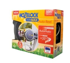 Hozelock Flowmax Auto Reel Wandslangbox + 30 M Slang 10 Hozelock Flowmax Auto Reel Wandslangbox + 30 M Slang -Tuinonderhoud 5010646057783 2