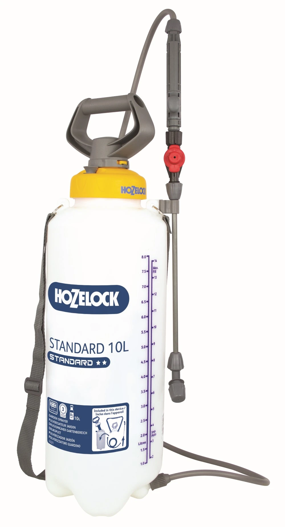 Hozelock Drukspuit Standaard 10 Liter 1 Hozelock Drukspuit Standaard 10 Liter